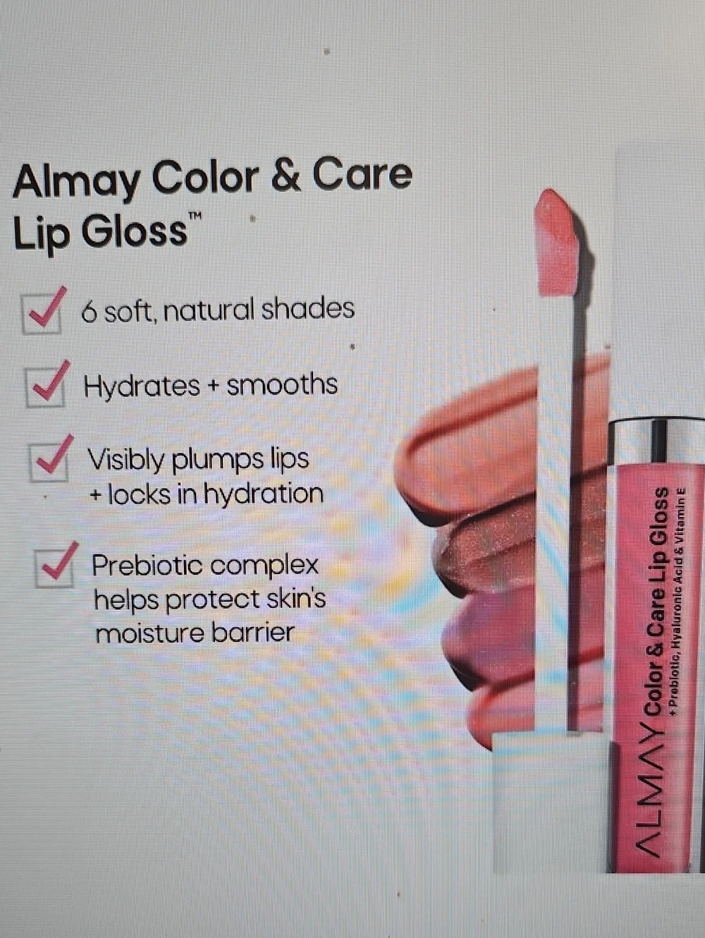 Almay Color & Care Lip Gloss Bundle of Qty 4 Sealed New